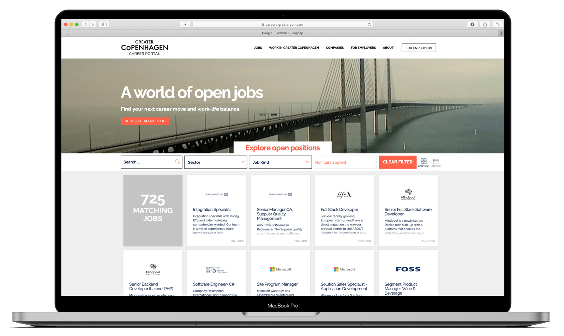 Job exposure on career portal